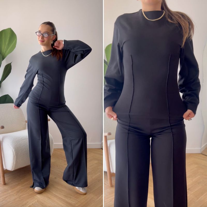 Completo chic monocolore