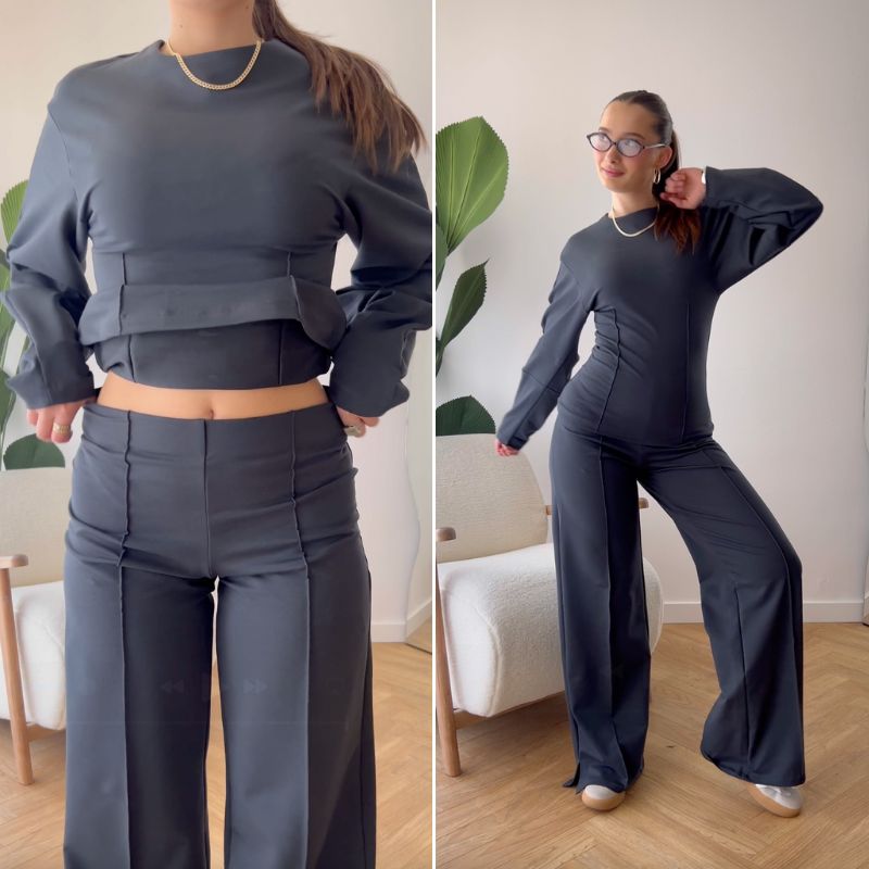 Completo chic monocolore